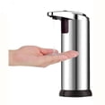 thumbnail image 3 of Aodebiao Automatic Soap Dispenser, Automatic Soap Dispenser Touchless, Kitchen & Bathroom, Adjustable Volume for Liquid Soap, Water-Resistant, Hotel, Restaurant and School, Clog-Free, Stainless Steel, 3 of 6