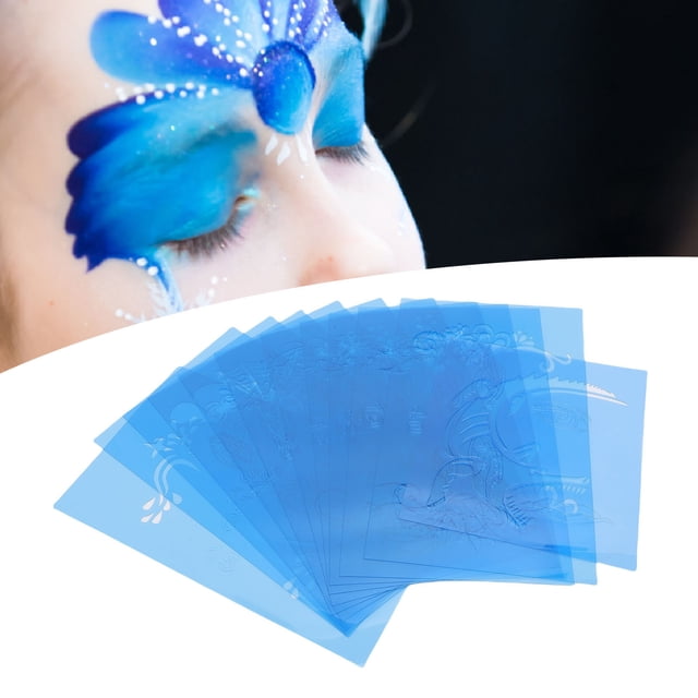 Face Paint Stencil, Multiple Designs Reusable Face Painting Template 12pcs for Birthday Party