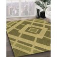 thumbnail image 3 of Ahgly Tapis Rectangulaire Lavable en Machine Intérieur Transitionnel Jaune, 2 Pieds x 5 Pieds, 3 of 7
