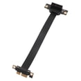 thumbnail image 2 of PCIe 3.0 X1 Riser Cable, 8Gbps High Speed, Dual 90 Degree Right Angle Extension Cable, for Sound Card, Capture Card,  Card,  Card, Data Card, Graphics Card, 2 of 7