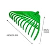 thumbnail image 2 of Rake for Leaves Plastic Rake Thickened Raking Grass Rake Agricultural Rubber Rake withered Leaves Rake Rake Leaf Rake Leaves Rake Iron Rake Gardening Tools Rakes for Gardening, 2 of 3