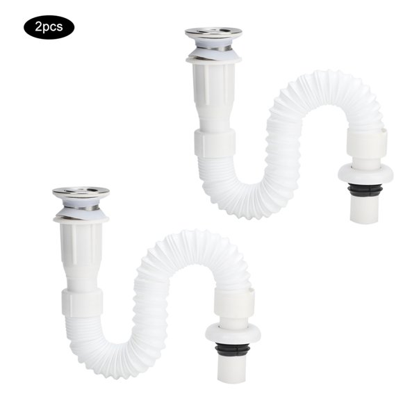 Basin Accessories,2Pcs Flap Type Flexible Bathroom Supplies Drain Hose Breakthrough Technology