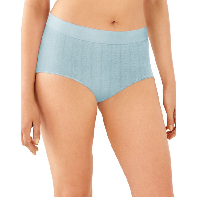 Bali Culotte Lissante Tout Autour One Smooth U pour Femmes, 7, Blue Whimsy Pointelle