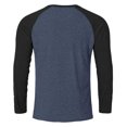 thumbnail image 5 of Tauxra Active Wear Long Sleeve Shirt for Men, Slim Fit Performance Top with Color Block Design, Breathable Workout and Casual Wear for Men, 5 of 5