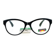 SA106 Cat Eye Multi 3 Focus Progressive Reading Glasses Black +1.75