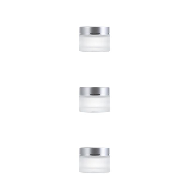 Xingzhi Durable And Wear-resistant Matte Cosmetic Jars Convenient And Multipurpose silvery 30g,1 3Set