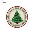 thumbnail image 2 of Vaidha Ensemble de Fournitures pour Fête de Noël / 10 Assiettes en Papier Rouges 7 et 9 Pouces / 10 Gobelets en Papier / 20 Essuie-Tout / Vaisselle Jetable pour les Fêtes pour Rassemblements et Événements, 2 of 6