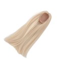 thumbnail image 3 of Doll Wig, Doll Wig Long Handmade Hair Replacement Wig Professional  Hand Crafted Soft Heat Resistances Middle Part Long Straight Doll Wig for Doll Making Style with Curling Iron, 3 of 7