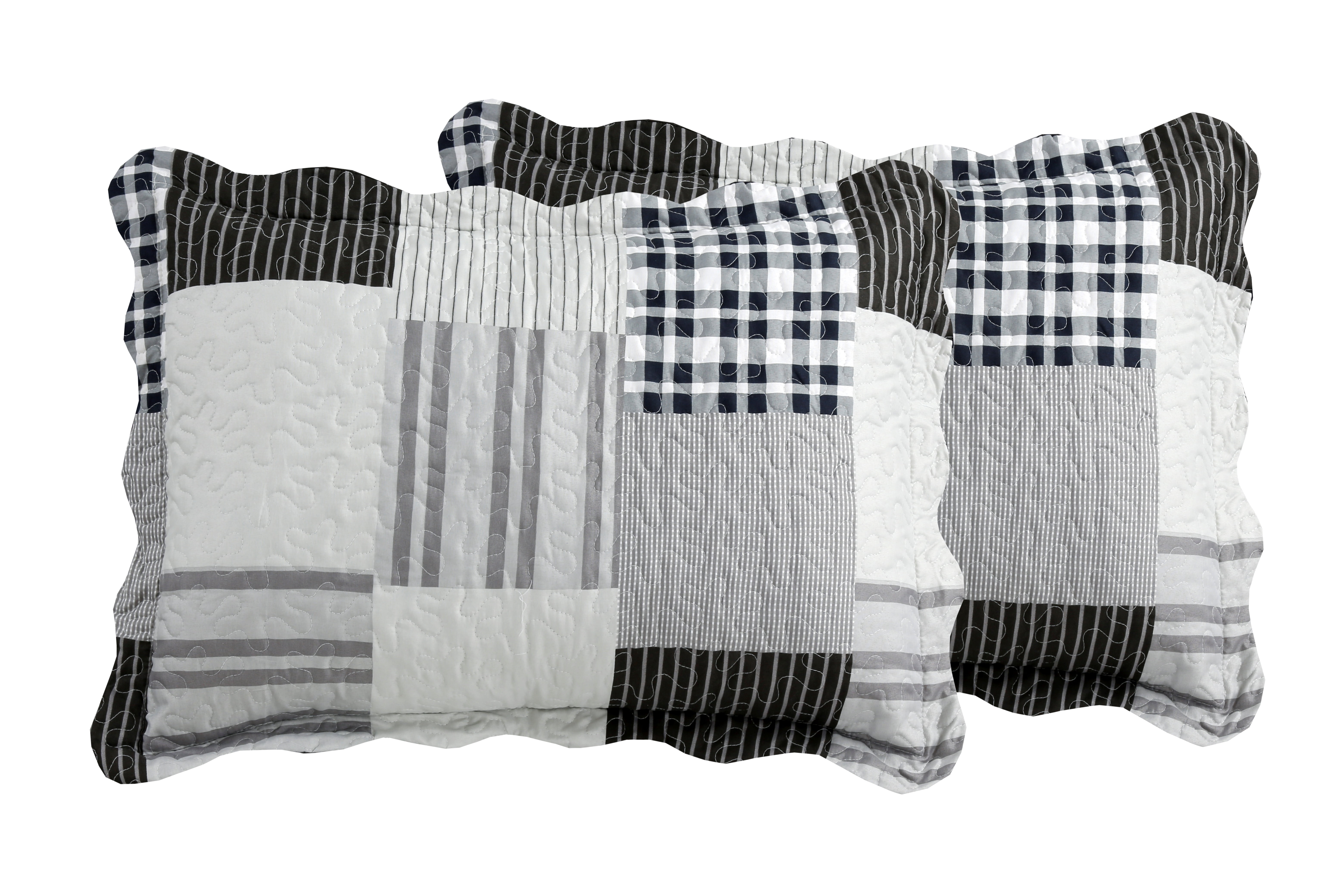 Marina Decoration Rich Printed Stitching Coverlet Bedspread Ultra Soft Summer Bedding Quilt Set with Quilted Sham