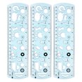 thumbnail image 1 of Unique Bargains 3pcs Unbreakable Flexible Rulers 20cm/8' Double Scale Shatterproof Folding Plastic Ruler, Light Blue, 1 of 6