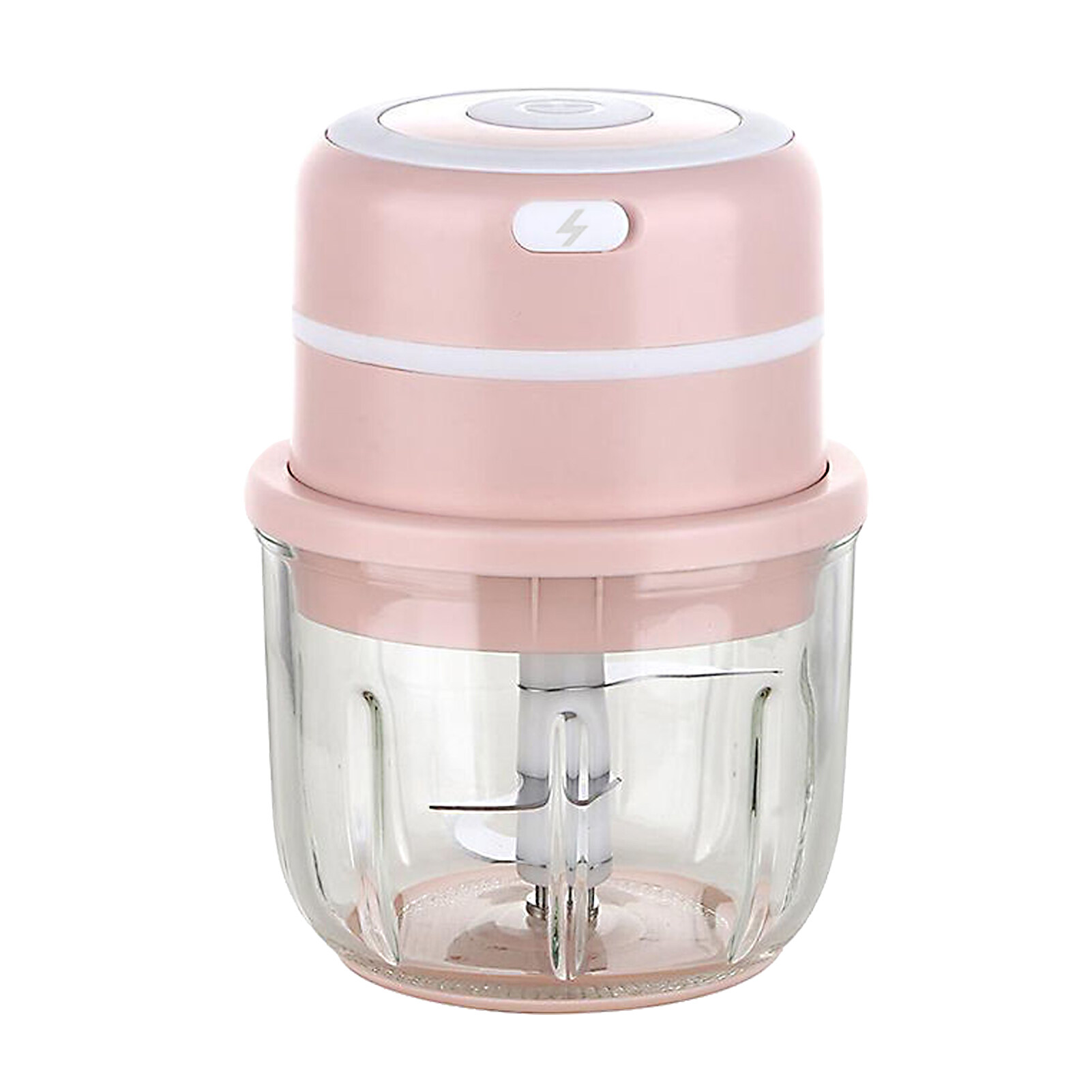 Amdohai Electric Mini Garlic Chopper Food Slicer Portable Garlic Grinder Blender Food Processor For Pepper Chili Vegetable Nuts Meat 300ML USB Rechargeable