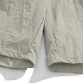 thumbnail image 3 of Diufon Men's Athletic Shorts Cotton Linen Drawstring Waisted Outdoor Sport Shorts Spring Summer Shorts with Pockets, 3 of 6