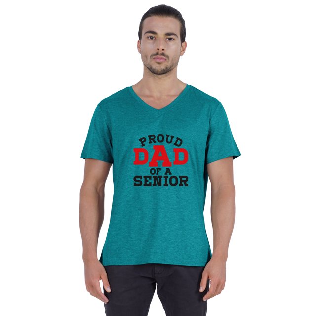 Inkmeso Mens Gradution Tee Shirt Proud Dad Of A Senior€ Graphic Print Tshirt For Daddy Gift