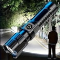 thumbnail image 1 of Meitianfacai Portable USB Rechargeable Strong Light Flashlight, Black, 1 of 1
