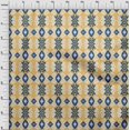 thumbnail image 3 of oneOone Georgette Viscose Fabric Diamond & Swirl Ikat Print Fabric BTY 42 Inch Wide, 3 of 4