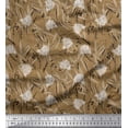 thumbnail image 1 of Soimoi polyester Crepe Fabric Leaves & Rose Floral Decor Fabric Printed Yard 42 Inch Wide, 1 of 3