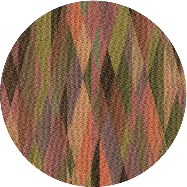 Ahgly Company Tapis d'Intérieur Ronds Transitionnels Brun Pâle Lavables à la Machine, 3 Pieds Rond