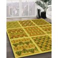 thumbnail image 3 of Ahgly Company Tapis d'Aire Rectangulaire Transitionnel Brun Biscuit Foncé pour Intérieur, Lavable à la Machine, 5 Pieds x 7 Pieds, 3 of 7