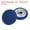Navy Blue, variant on Unique Bargains 10pcs 48L Fabric Cloth Covered Button 30mm Round Metal Shank Sewing Buttons for Suits Dress Blouses, Black