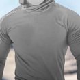 thumbnail image 5 of Handshe Chandail à Capuchon d'Été pour Homme à Imprimé Soleil, Léger et Respirant, Protection Solaire UPF 50+, Manches Longues, pour la Randonnée, la Course et les Activités de Plein Air, Grande Taille, 5 of 5