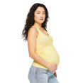 thumbnail image 4 of Paisley Sky Maternity Snap Henley Tank, 4 of 6