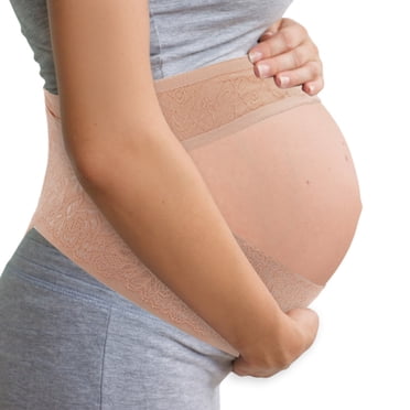 Unique Bargains Bande de Soutien pour Ventre de Grossesse pour Femmes Enceintes, Ceinture de Maternité Respirante, Bande de Soutien pour Ventre de Grossesse Ajustable, Grande, Abricot