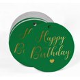 thumbnail image 2 of Inkdotpot 100 Pack Real Gold Foil Paper Tag Happy Birthday Favor Hang Tag, 2 of 6