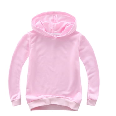 Baby Girl Long Sleeve Shirt Discounts Toddlers Kids Baby Boys Girls Hooded Solid Thick Coat Sweatshirt Pullover Baby Crew Neck Sweatshirts Pinks 120