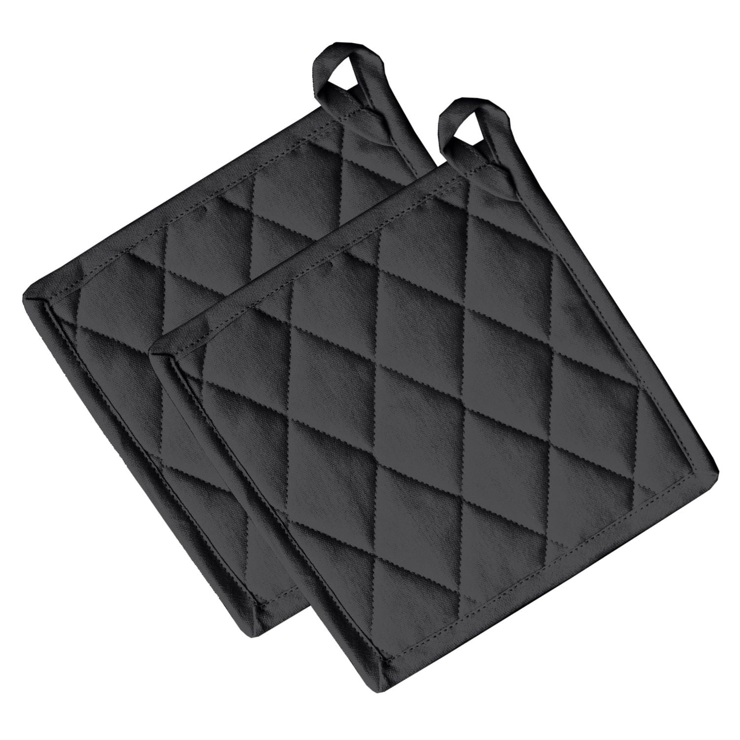 Lot de 2 porte-pots en coton gaufré Fabstyles Solo