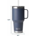 thumbnail image 3 of YETI Rambler 35 oz Straw Mug, Vacuum Insulated, Stainless Steel, White, 3 of 8