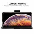 thumbnail image 3 of Iphone Xs Max Cover, Shockproof Mobile Phone Cover Rfid Protection Card Slot Stand Function Magnet, Tpu Protective Cover Case Compatible with Iphone Xs Max 6.5 Black, 3 of 7