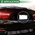 thumbnail image 3 of License Plate Frame Aluminum Alloy Car Front Rear License Plate Holder with Trailer Hook 4 Hole Black 1 Set Round Hole Square Frame, 3 of 8