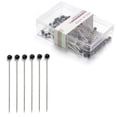 thumbnail image 3 of Hearth & Gear 100pcs Sewing Pins Pin For Sewing 100 Sewing Pins Set For Sewing DIY Projects Ewing Pins Straight Pins For Fabric Multicolor Pearlized Head Pins Long Quilting Pins Leather Patch for Car, 3 of 3
