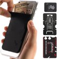 thumbnail image 1 of Gecko Travel Tech Phone Wallet - Stick On Card Holder Wallet for Cell Phones - Adhesive Card Pocket - BLACK BLACK, 1 of 6