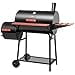 thumbnail image 3 of Royal Gourmet CC1830W 30-Inch Charcoal Grill with Wood-Painted Side Table and Front Table, BBQ Smoker Grill with 811 Sq. In. Grilling Area for Outdoor Barbecue Event, Black, 3 of 4