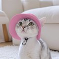 thumbnail image 4 of BKER Bucket Hats For Dogs Summer Round Brim Pet Hat With Ear Holes & Neck Strap Adjustable Outdoor Climbing Sun Visor Hat Sunshade Strangulation Cap For Small Medium Cats Dogs K, 4 of 4