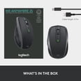 thumbnail image 4 of Logitech MX Anywhere 2S Bluetooth Edition Wireless Mouse, Multi-Surface, Hyper-Fast Scrolling, Rechargeable, Portable, Connects Up to 3 Mac/PC Computers - Graphite, 4 of 8