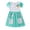 Vert, variante sur KYAIGUO Robe à Manches Courtes pour Tout-Petites Filles, Robe d'Été pour Enfants à Manches Courtes en Coton, Robe Décontractée Évasée Tournoyante, Robe Soleil 3-8T