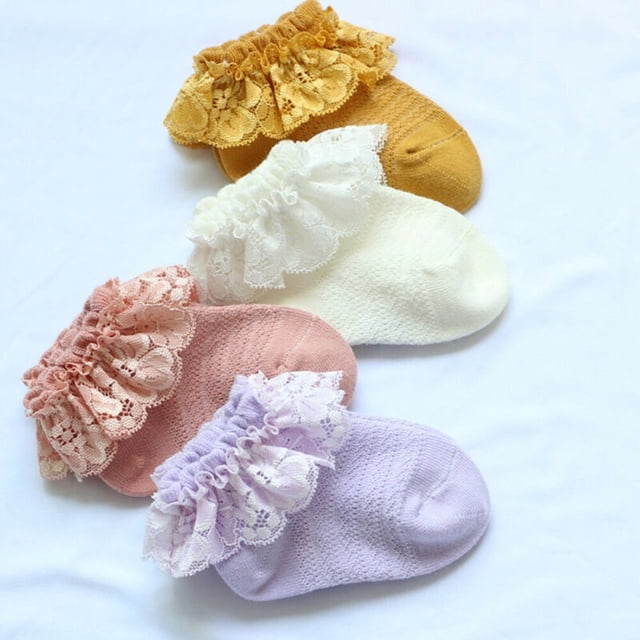 Thin Infant Baby Girl Kid Sock Frilly Lace Socks Ankle Summer Sock Princess Socks