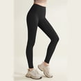 thumbnail image 5 of Plebaso Women's High Waisted Leggings Stretchy Compression Workout Yoga Pants for Running Gym Athletic, 5 of 5