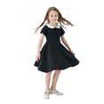 thumbnail image 3 of Ketyyh-chn99 Robes d'Été pour Filles Robe de Plage Vêtements Tout-Petits Sans Manches Manches Longues Robe Courte Robe Débardeur Noir, 9-10 Ans, 3 of 5