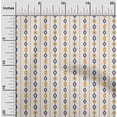 thumbnail image 1 of oneOone Cotton Poplin Fabric Stripe & Geometric Ikat Printed Craft Fabric BTY 56 Inch Wide, 1 of 4