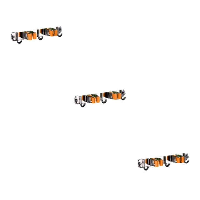 kurtrusly Stainless Steel Swab Holder - Corrosion-resistant And Rust Resistant Sturdy Making Fast Multifunctional Swab Holder orange 2 clips and 3 hooks 3Set