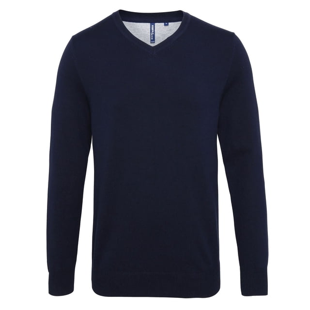 Asquith & Fox Pull Col en V Riche en Coton pour Hommes