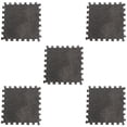 thumbnail image 2 of 5Pcs 11.81Inch Square Puzzle Polyester Velvet Carpet in 14 Colors, 2 of 9
