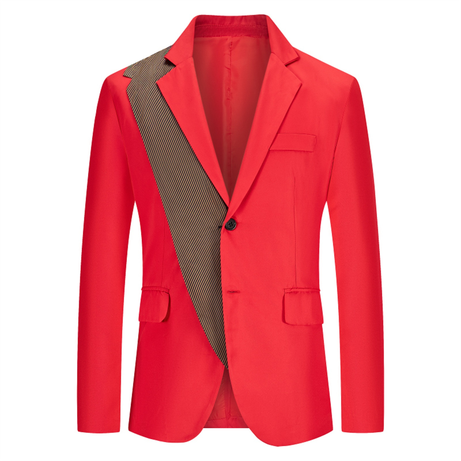 Costume Décontracté pour Homme, Couleur Unie, Haute Qualité, à Simple Boutonnage, Style Anglais
