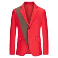 thumbnail image 1 of Men's Fashion England Solid Color High Quality Casual Single Breasted Suit, 1 of 3