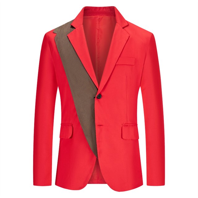 Men's Fashion England Solid Color High Quality Casual Single Breasted Suit