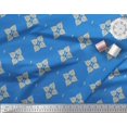 thumbnail image 2 of Soimoi Poly Georgette Fabric Floral Block Decor Fabric Printed Yard 42 Inch Wide, 2 of 5