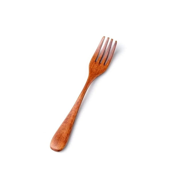 HLONK Non Scratch Natural Tea Coffee Kitchen Teaspoon For Soup Cooking Coffee Spoon Fork Stirring Spoon Wooden Spoon